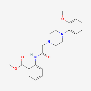 methyl 2-({[4-(2-methoxyphenyl)-1-piperazinyl]acetyl}amino)benzoate