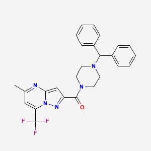 2-{[4-(diphenylmethyl)-1-piperazinyl]carbonyl}-5-methyl-7-(trifluoromethyl)pyrazolo[1,5-a]pyrimidine