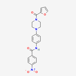 N-{4-[4-(2-furoyl)-1-piperazinyl]phenyl}-4-nitrobenzamide