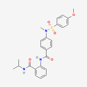 N-isopropyl-2-({4-[[(4-methoxyphenyl)sulfonyl](methyl)amino]benzoyl}amino)benzamide