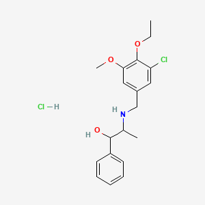 2-[(3-chloro-4-ethoxy-5-methoxybenzyl)amino]-1-phenyl-1-propanol hydrochloride