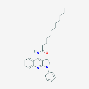 molecular formula C29H37N3O B421575 N-(1-phenyl-2,3-dihydro-1H-pyrrolo[2,3-b]quinolin-4-yl)dodecanamide CAS No. 304868-76-6