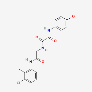 N-{2-[(3-chloro-2-methylphenyl)amino]-2-oxoethyl}-N'-(4-methoxyphenyl)ethanediamide