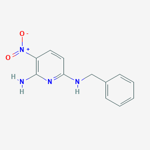 molecular formula C12H12N4O2 B042158 2-氨基-6-(苄氨基)-3-硝基吡啶 CAS No. 21626-43-7