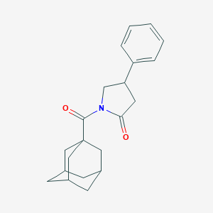 molecular formula C21H25NO2 B421580 1-(1-Adamantylcarbonyl)-4-phenyl-2-pyrrolidinone 