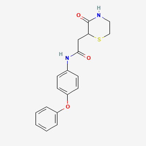 2-(3-oxothiomorpholin-2-yl)-N-(4-phenoxyphenyl)acetamide