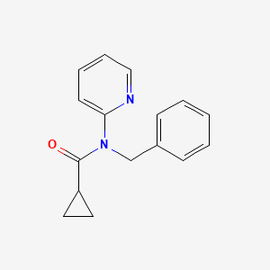 molecular formula C16H16N2O B4215896 N-benzyl-N-2-pyridinylcyclopropanecarboxamide 