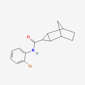 N-(2-bromophenyl)tricyclo[3.2.1.02,4]octane-3-carboxamide