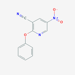 molecular formula C12H7N3O3 B421592 5-Nitro-2-phenoxynicotinonitrile 