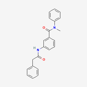 molecular formula C22H20N2O2 B4215920 N-methyl-N-phenyl-3-[(phenylacetyl)amino]benzamide 