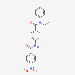 N-(4-{[ethyl(phenyl)amino]carbonyl}phenyl)-4-nitrobenzamide