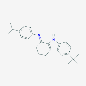 molecular formula C25H30N2 B421599 N-(6-tert-butyl-2,3,4,9-tetrahydro-1H-carbazol-1-ylidene)-N-(4-isopropylphenyl)amine CAS No. 352554-88-2