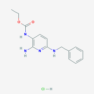molecular formula C15H19ClN4O2 B042160 去氟氟比洛芬盐酸盐 CAS No. 21630-56-8
