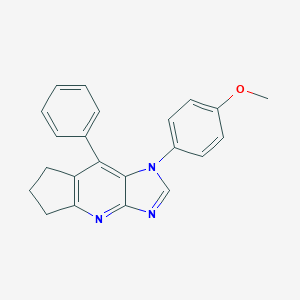 6-(4-Methoxyphenyl)-8-phenyl-2,4,6-triazatricyclo[7.3.0.03,7]dodeca-1(9),2,4,7-tetraene