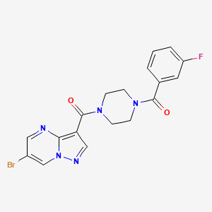 6-bromo-3-{[4-(3-fluorobenzoyl)-1-piperazinyl]carbonyl}pyrazolo[1,5-a]pyrimidine