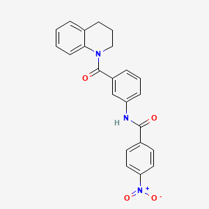 N-[3-(3,4-dihydro-2H-quinoline-1-carbonyl)phenyl]-4-nitrobenzamide