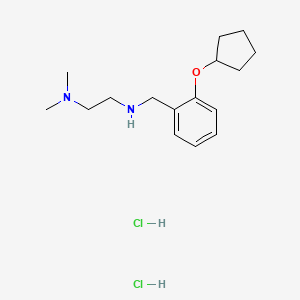 N-[(2-cyclopentyloxyphenyl)methyl]-N',N'-dimethylethane-1,2-diamine;dihydrochloride