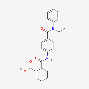 2-[[4-[Ethyl(phenyl)carbamoyl]phenyl]carbamoyl]cyclohexane-1-carboxylic acid