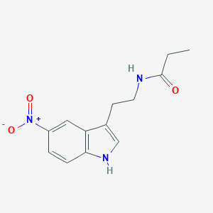 molecular formula C13H15N3O3 B421609 N-[2-(5-nitro-1H-indol-3-yl)ethyl]propanamide CAS No. 352554-93-9