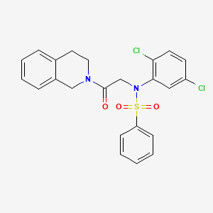 N-(2,5-dichlorophenyl)-N-[2-(3,4-dihydro-2(1H)-isoquinolinyl)-2-oxoethyl]benzenesulfonamide