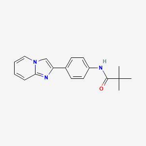 N-(4-imidazo[1,2-a]pyridin-2-ylphenyl)-2,2-dimethylpropanamide