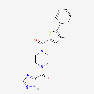 1-[(4-methyl-5-phenyl-2-thienyl)carbonyl]-4-(1H-1,2,4-triazol-3-ylcarbonyl)piperazine