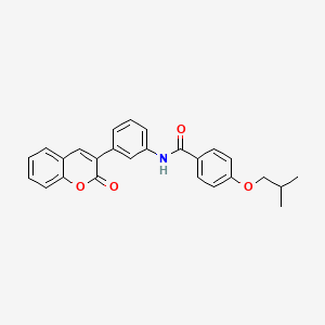 4-isobutoxy-N-[3-(2-oxo-2H-chromen-3-yl)phenyl]benzamide