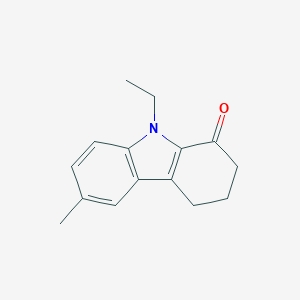 molecular formula C15H17NO B421621 9-Ethyl-6-methyl-2,3,4,9-tetrahydro-carbazol-1-one 