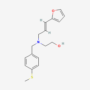 molecular formula C17H21NO2S B4216210 2-{[(2E)-3-(2-furyl)prop-2-en-1-yl][4-(methylthio)benzyl]amino}ethanol 