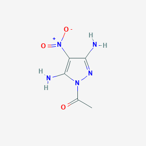 molecular formula C5H7N5O3 B421622 1-acetyl-3,5-diamino-4-nitro-1H-pyrazole CAS No. 292600-38-5