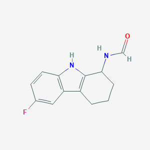 molecular formula C13H13FN2O B421626 6-fluoro-2,3,4,9-tetrahydro-1H-carbazol-1-ylformamide CAS No. 352555-36-3