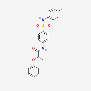 N-(4-{[(2,4-dimethylphenyl)amino]sulfonyl}phenyl)-2-(4-methylphenoxy)propanamide