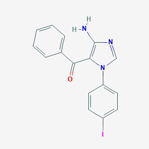 molecular formula C16H12IN3O B421629 [4-amino-1-(4-iodophenyl)-1H-imidazol-5-yl](phenyl)methanone CAS No. 352555-58-9