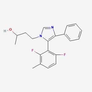 4-[5-(2,6-difluoro-3-methylphenyl)-4-phenyl-1H-imidazol-1-yl]butan-2-ol