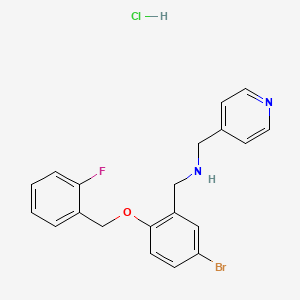 {5-bromo-2-[(2-fluorobenzyl)oxy]benzyl}(4-pyridinylmethyl)amine hydrochloride