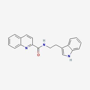 molecular formula C20H17N3O B4216326 N-[2-(1H-indol-3-yl)ethyl]quinoline-2-carboxamide 