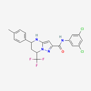 N-(3,5-dichlorophenyl)-5-(4-methylphenyl)-7-(trifluoromethyl)-4,5,6,7-tetrahydropyrazolo[1,5-a]pyrimidine-2-carboxamide