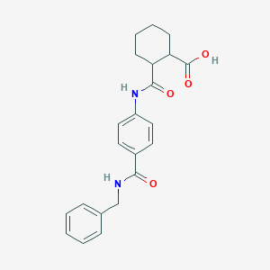 2-[[4-(Benzylcarbamoyl)phenyl]carbamoyl]cyclohexane-1-carboxylic acid