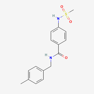 N-(4-methylbenzyl)-4-[(methylsulfonyl)amino]benzamide