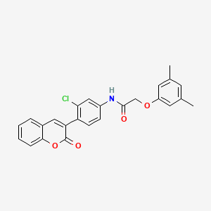 molecular formula C25H20ClNO4 B4216500 N-[3-chloro-4-(2-oxo-2H-chromen-3-yl)phenyl]-2-(3,5-dimethylphenoxy)acetamide 