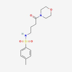 molecular formula C15H22N2O4S B4216615 4-methyl-N-(4-morpholin-4-yl-4-oxobutyl)benzenesulfonamide 