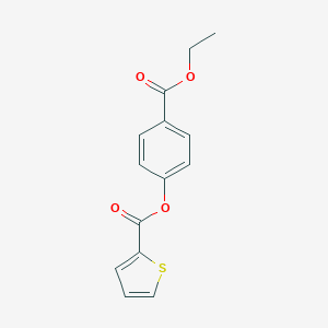 molecular formula C14H12O4S B421664 4-(Ethoxycarbonyl)phenyl 2-thiophenecarboxylate 