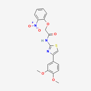 N-[4-(3,4-dimethoxyphenyl)-1,3-thiazol-2-yl]-2-(2-nitrophenoxy)acetamide