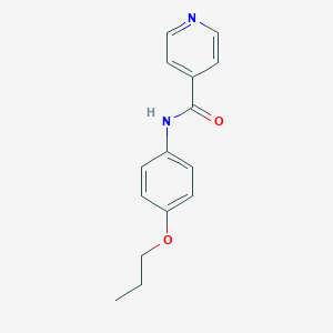 molecular formula C15H16N2O2 B421669 N-(4-propoxyphenyl)pyridine-4-carboxamide 