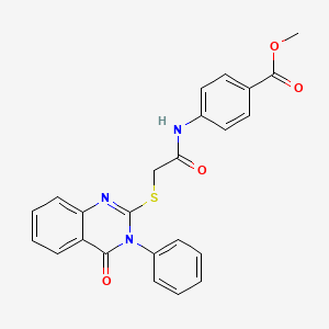 METHYL 4-({2-[(4-OXO-3-PHENYL-3,4-DIHYDRO-2-QUINAZOLINYL)SULFANYL]ACETYL}AMINO)BENZOATE