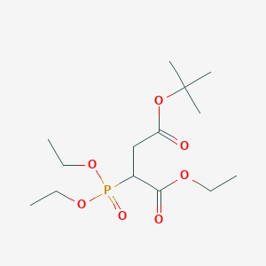 molecular formula C14H27O7P B042167 4-叔丁基 1-乙基 2-(二乙氧基磷酰基)琥珀酸酯 CAS No. 77924-28-8