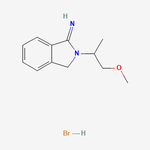 2-(1-methoxypropan-2-yl)-3H-isoindol-1-imine;hydrobromide