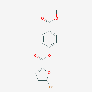 molecular formula C13H9BrO5 B421678 4-(Methoxycarbonyl)phenyl 5-bromo-2-furoate 