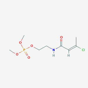 molecular formula C₈H₁₅ClNO₅P B042168 2-氯-3-(乙氨基)-1-甲基-3-氧代-1-增丙烯基二甲基磷酸酯 CAS No. 13171-22-7