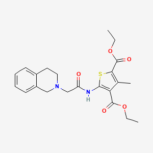 diethyl 5-[(3,4-dihydro-2(1H)-isoquinolinylacetyl)amino]-3-methyl-2,4-thiophenedicarboxylate